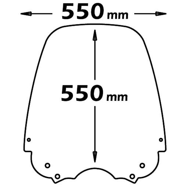 Isotta High Screen | Clear | Aprilia Scarabeo 125-200-250-300 -   Pyramid Motorcycle Accessories