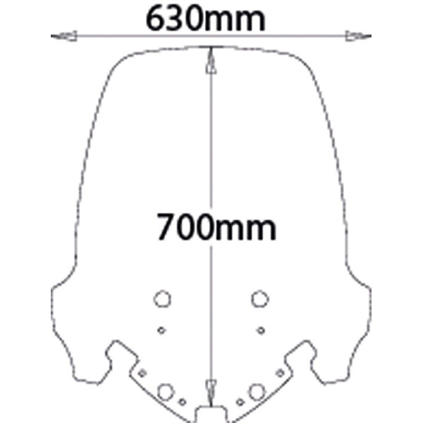 Isotta High Screen | Clear | Kymco Myroad 2012 - 2016 -   Pyramid Motorcycle Accessories