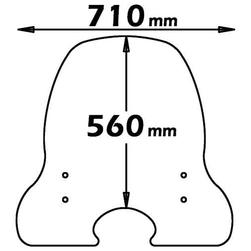 Isotta Medium Screen with Anti-Sun Refraction | Clear | Kymco People 50-125-150 with Serigraphy Anti-sun Refraction -   Pyramid Motorcycle Accessories