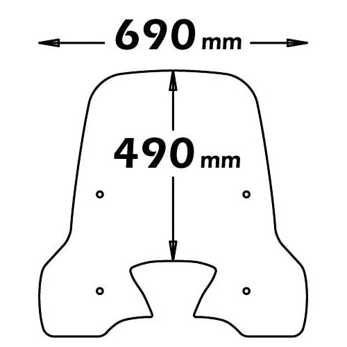Isotta Screen | Clear | Kymco People One 125I 2013> -   Pyramid Motorcycle Accessories