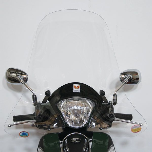 Isotta Medium Screen with Anti-Sun Refraction| Clear | Kymco People One 125I 2013> -   Pyramid Motorcycle Accessories