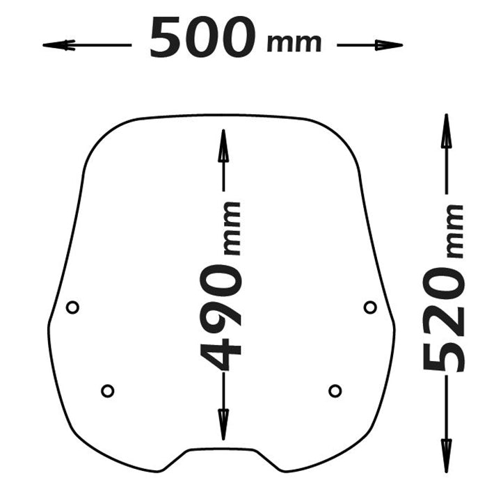 Isotta OEM Size Screen | Clear | Kymco People S 125i -150i ABS 2018> -   Pyramid Motorcycle Accessories