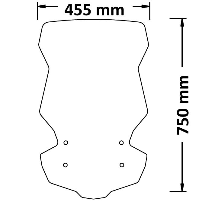 Isotta High Screen | Clear | Kymco DTX 360 2021> -   Pyramid Motorcycle Accessories