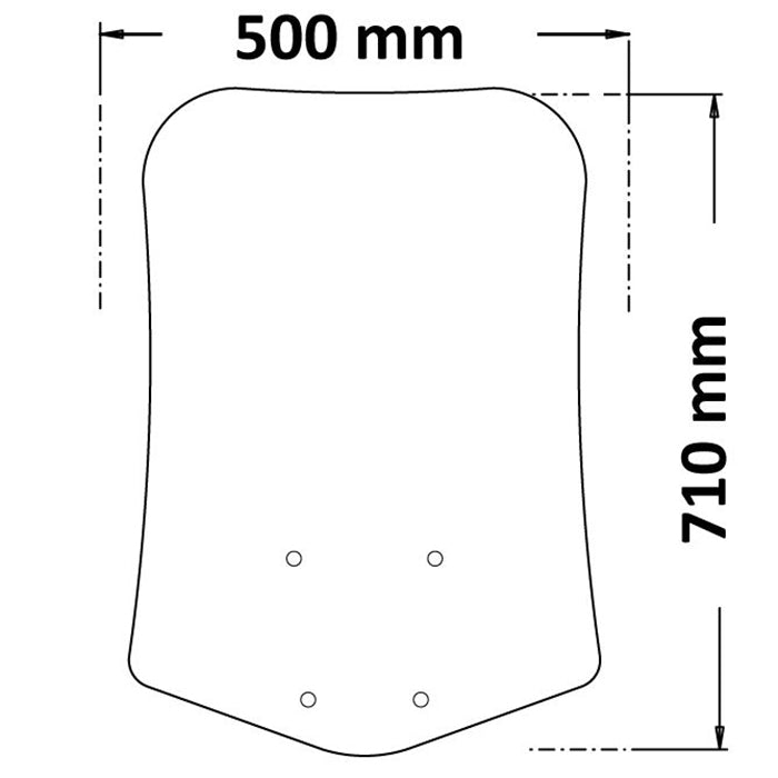 Isotta Medium Screen | Clear | Lexmoto Aura 125 E5 2022> -   Pyramid Motorcycle Accessories