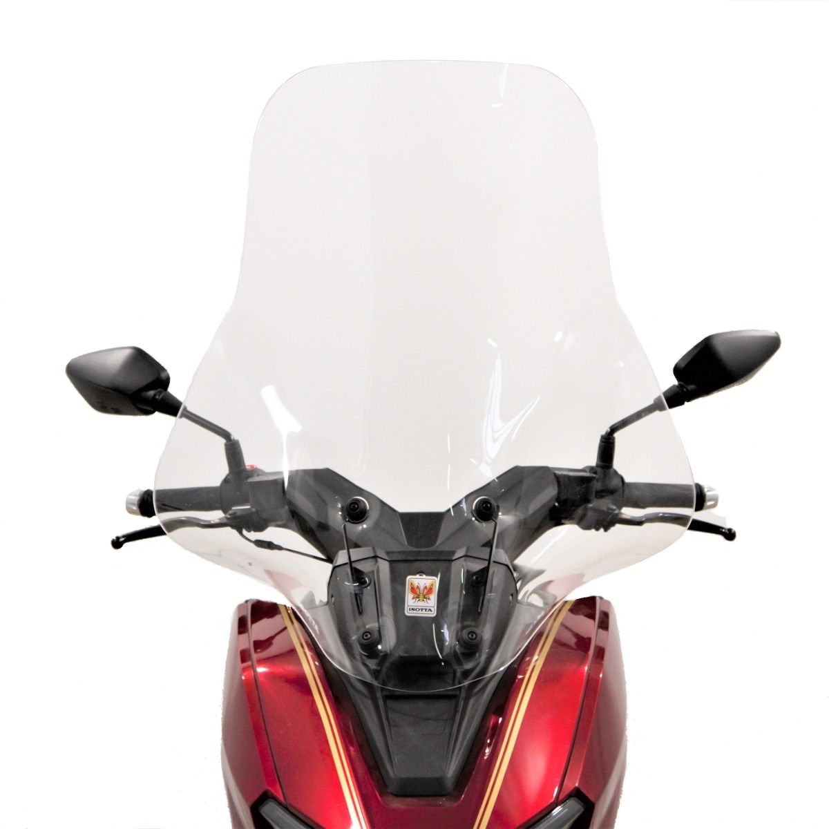 Isotta Maxi Screen | Clear | Lexmoto Aura 125 E5 2022> -   Pyramid Motorcycle Accessories