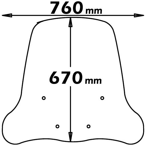 Isotta Medium Screen | Clear | Yamaha Xcenter 125-150 2006-2016 -   Pyramid Motorcycle Accessories