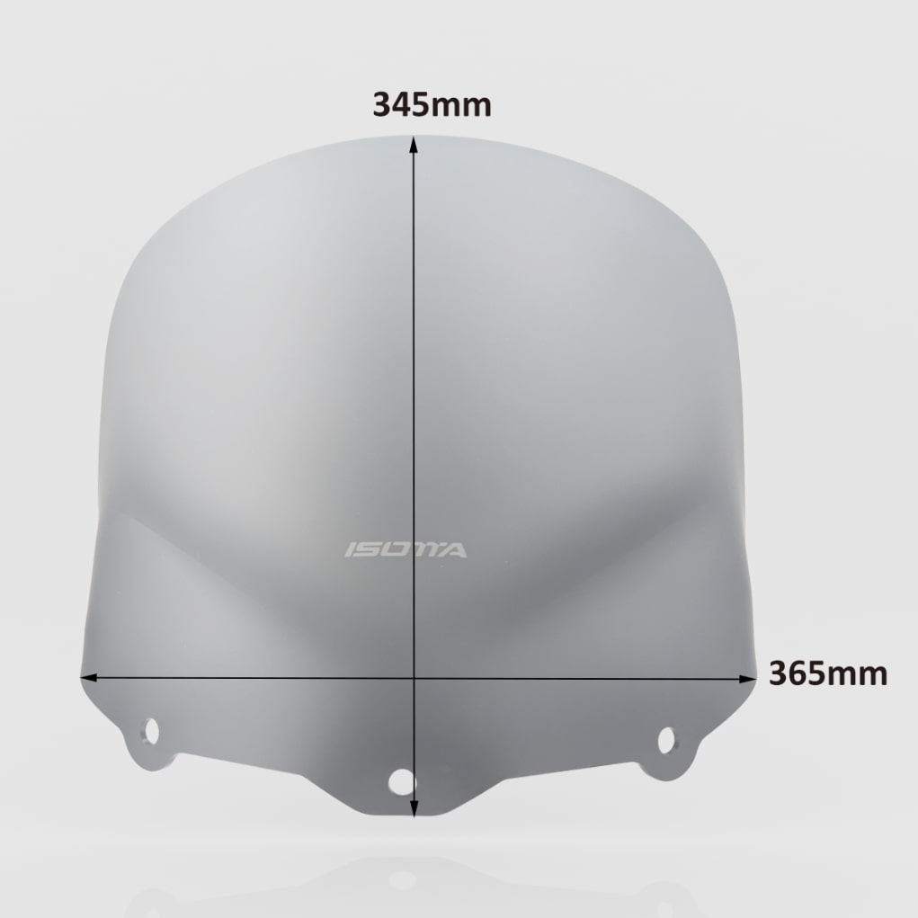 Isotta Low Double Bubble Screen | Dark Smoked | Yamaha X-Max 125-250 2006>2009 -   Pyramid Motorcycle Accessories