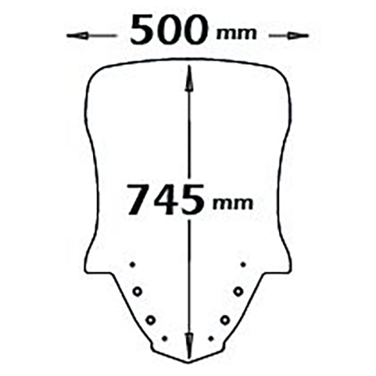 Isotta High Screen | Clear | X-Max 125-300 - 400 2017>2020 -   Pyramid Motorcycle Accessories