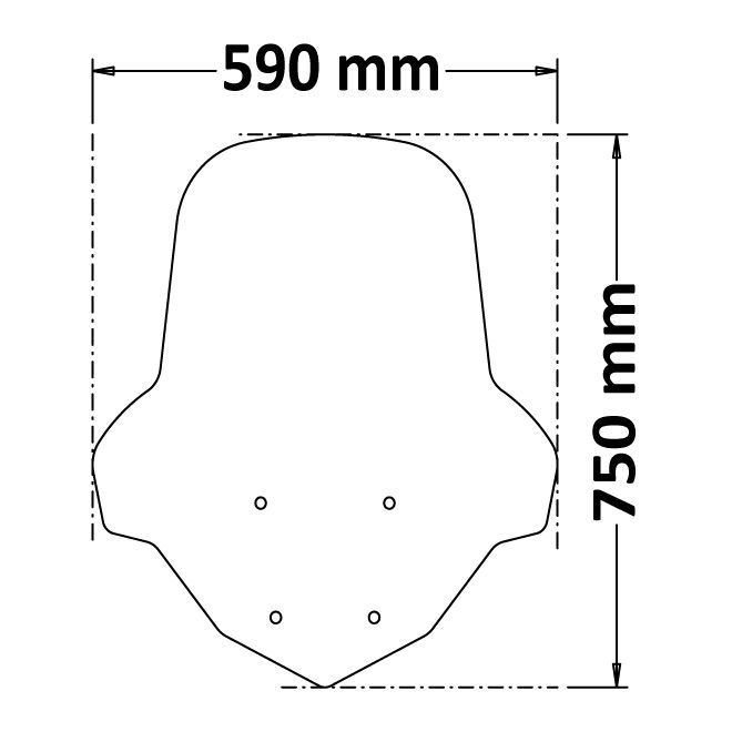 Isotta Medium Screen | Clear | Yamaha N-max 125 2021> -   Pyramid Motorcycle Accessories