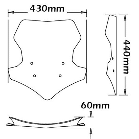 Isotta Low Screen | Yamaha Tracer 900 2015-17 -   Pyramid Motorcycle Accessories