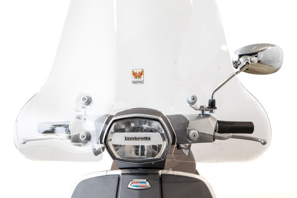 Isotta High Screen | Clear | Lambretta V-Special 2018 -   Pyramid Motorcycle Accessories