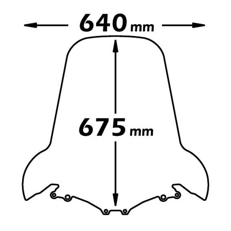 Isotta Medium Screen | Clear | Joymax 300 2008>2014 -   Pyramid Motorcycle Accessories