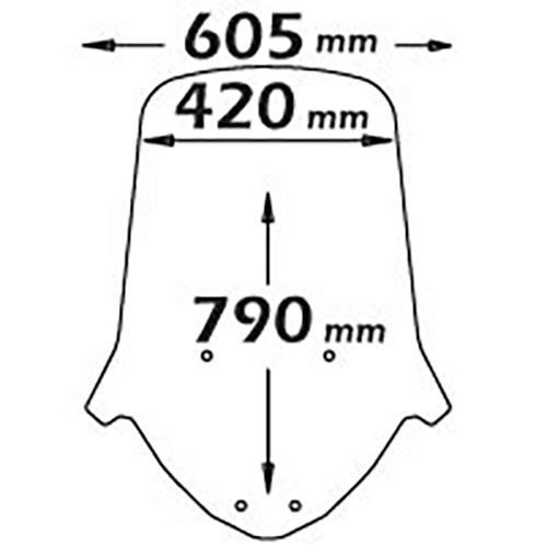 Isotta Medium Screen | Clear | Sym Joymax 300i 2013> -   Pyramid Motorcycle Accessories