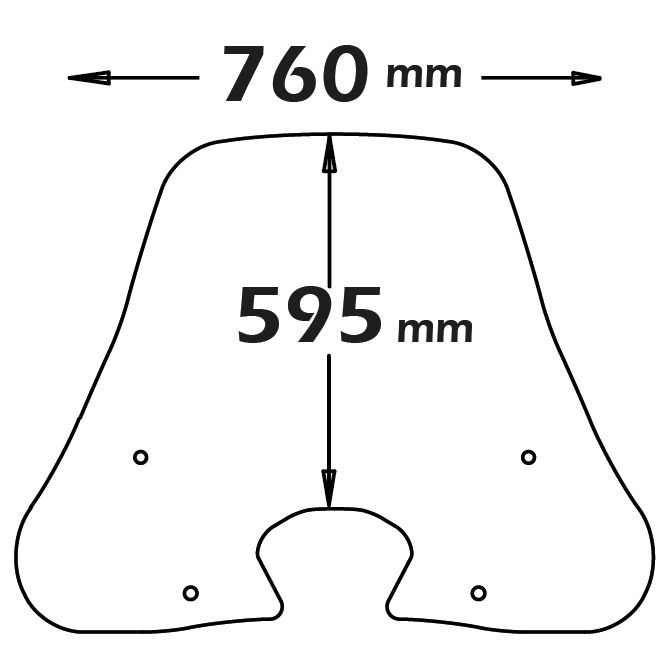 Isotta Medium Screen | Clear | Sym HD 300 2019> -   Pyramid Motorcycle Accessories