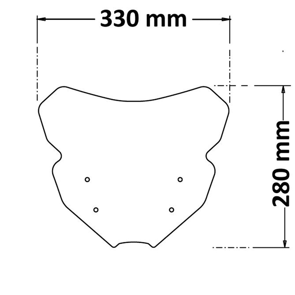 Isotta High Screen | Dark Smoke | Yamaha MT09 SP 2022/2023 -   Pyramid Motorcycle Accessories