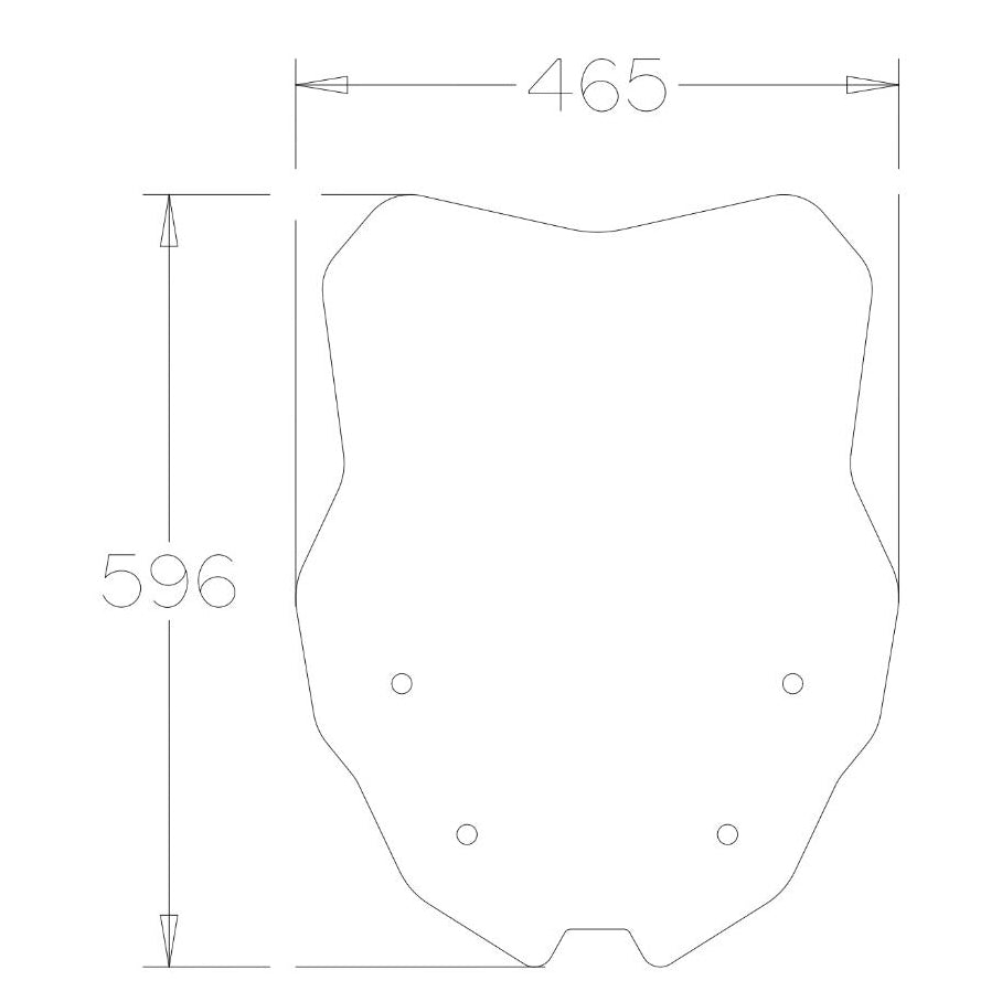 Isotta Medium Screen | Clear | Sym ADX 125 2023> -   Pyramid Motorcycle Accessories