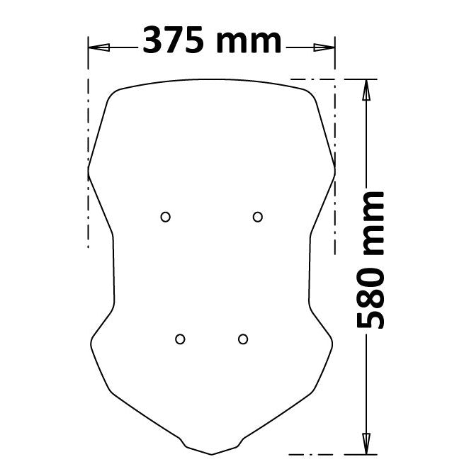 Isotta Touring High Screen | Yamaha Tracer 700 2020> -   Pyramid Motorcycle Accessories