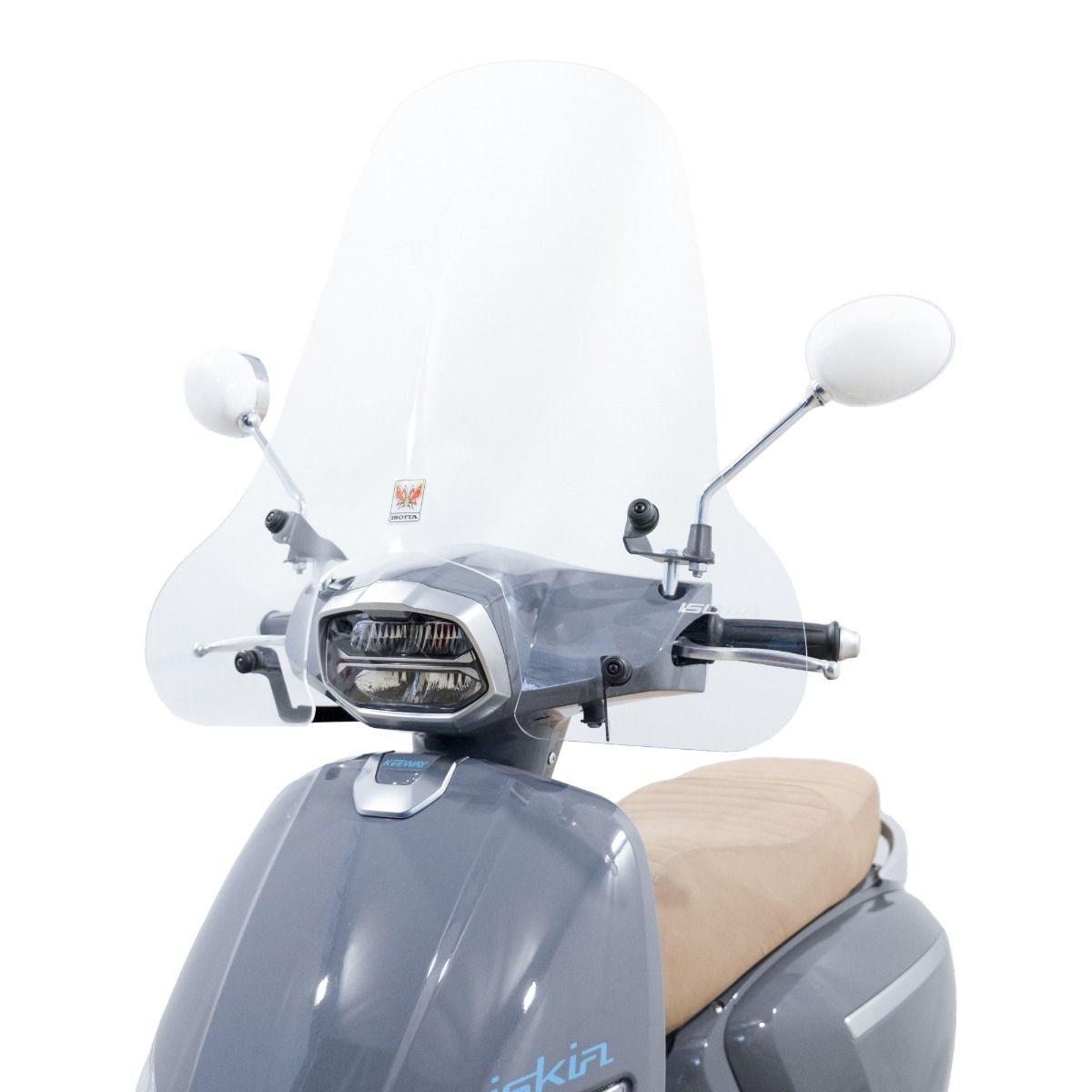 Isotta Classic Screen | Clear | Keeway Iskia 125 2023 -   Pyramid Motorcycle Accessories