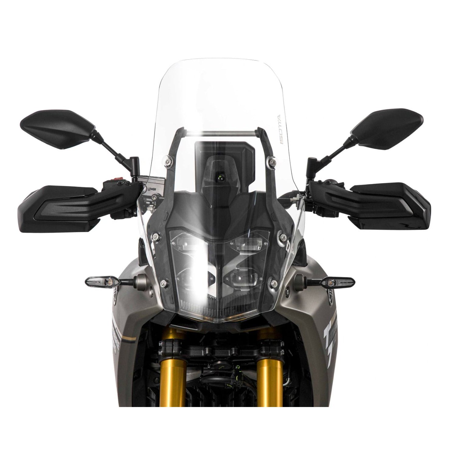Isotta Touring Screen with Headlight Protection | Clear | Yamaha Tenere 700 2025> -   Pyramid Motorcycle Accessories