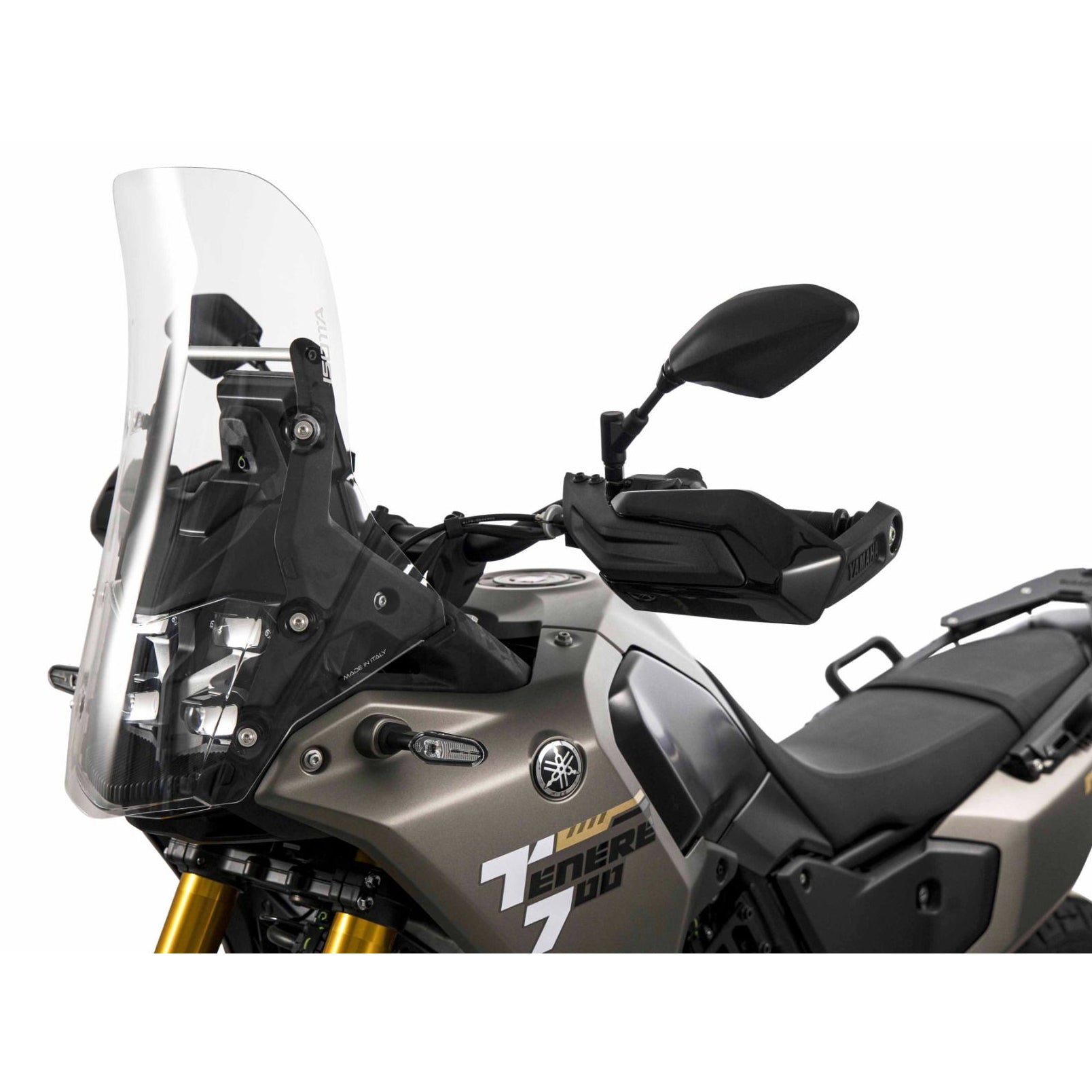 Isotta Touring Screen with Headlight Protection | Clear | Yamaha Tenere 700 2025> -   Pyramid Motorcycle Accessories