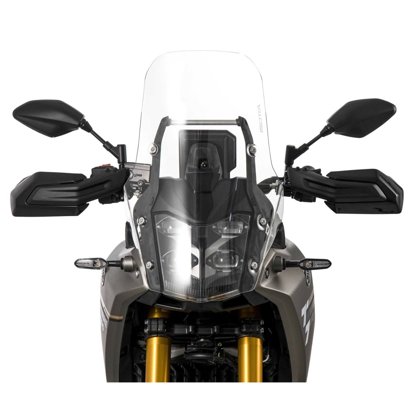 Isotta Touring Screen with Headlight Protection | Yamaha Tenere 700 -   Pyramid Motorcycle Accessories