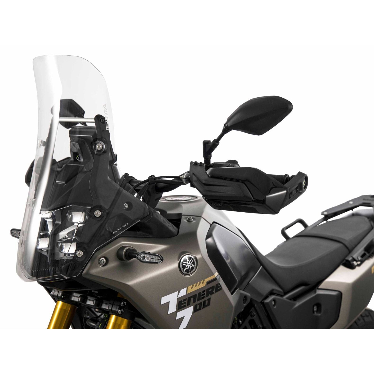 Isotta Touring Screen with Headlight Protection | Yamaha Tenere 700 -   Pyramid Motorcycle Accessories