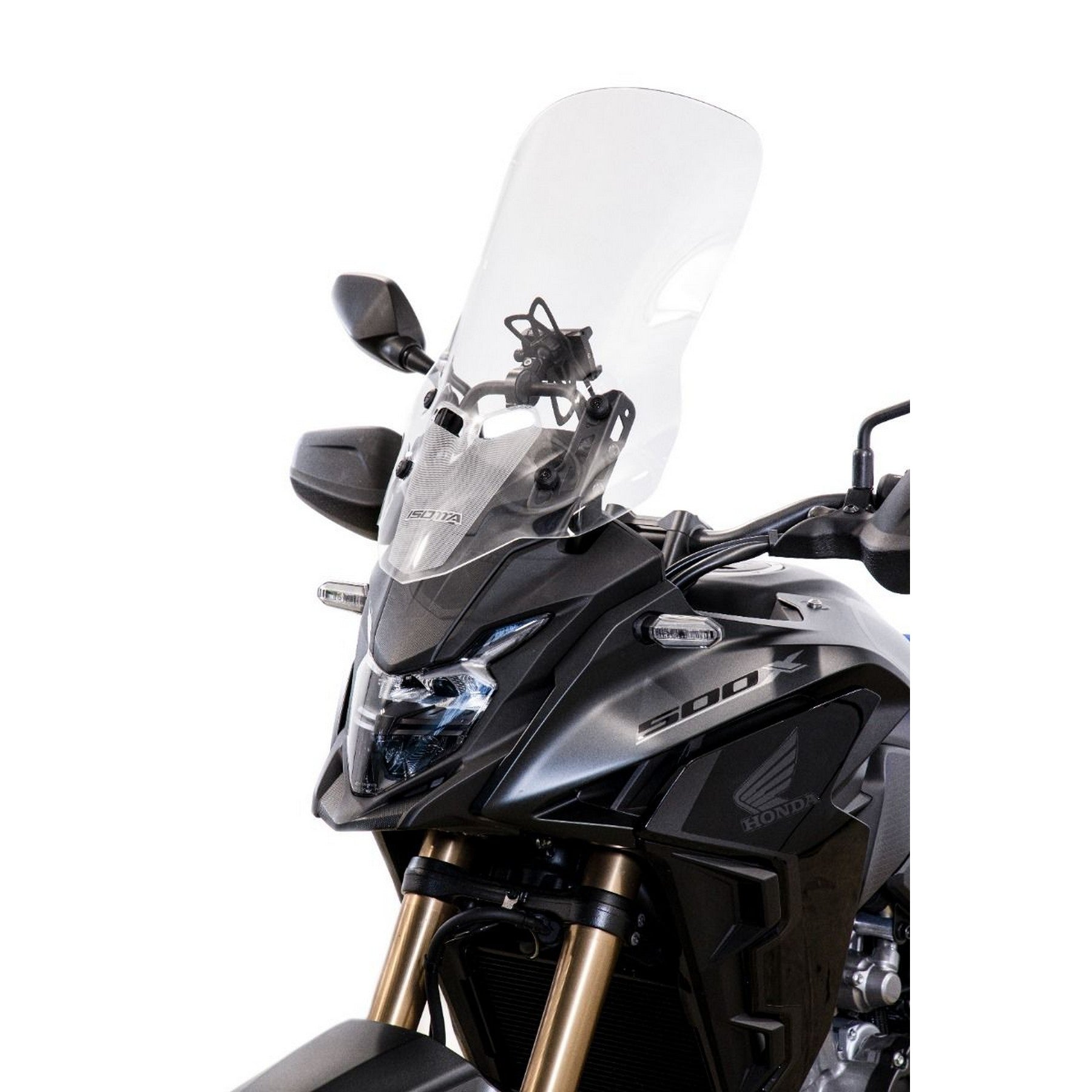 Isotta High Screen | Clear | Honda CB 500X 2016>2023 -   Pyramid Motorcycle Accessories
