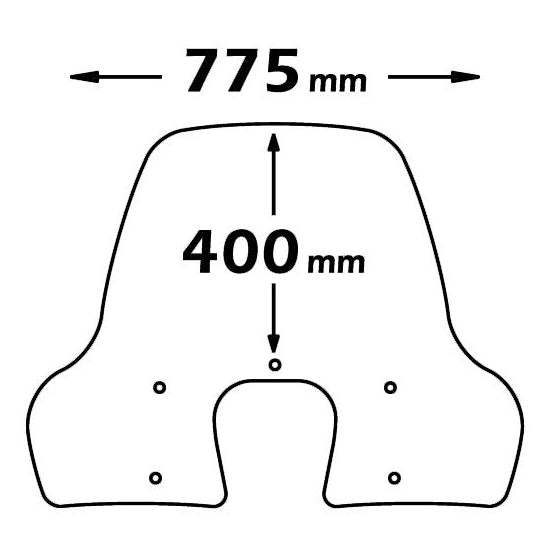 Isotta Medium Screen | Piaggio Beverly 125 and 300 / Beverly RST 350 -   Pyramid Motorcycle Accessories