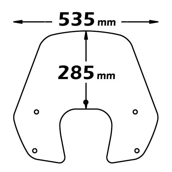 Isotta Screen | Piaggio Beverly 125 and 300 / Beverly RST 350 -   Pyramid Motorcycle Accessories
