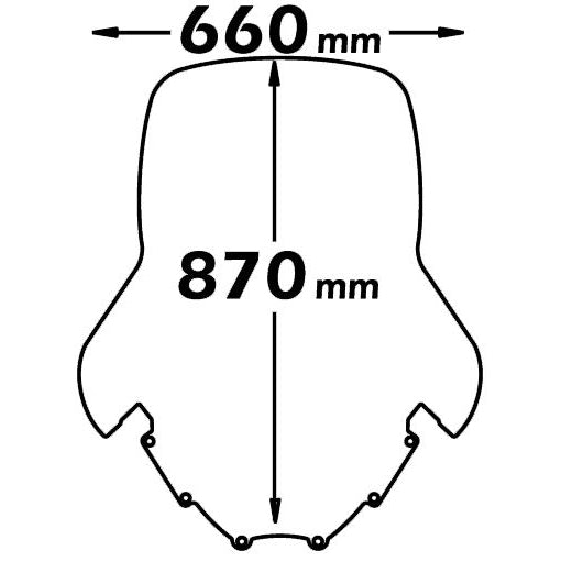 Isotta High Screen | Clear | Piaggio MP3 -   Pyramid Motorcycle Accessories
