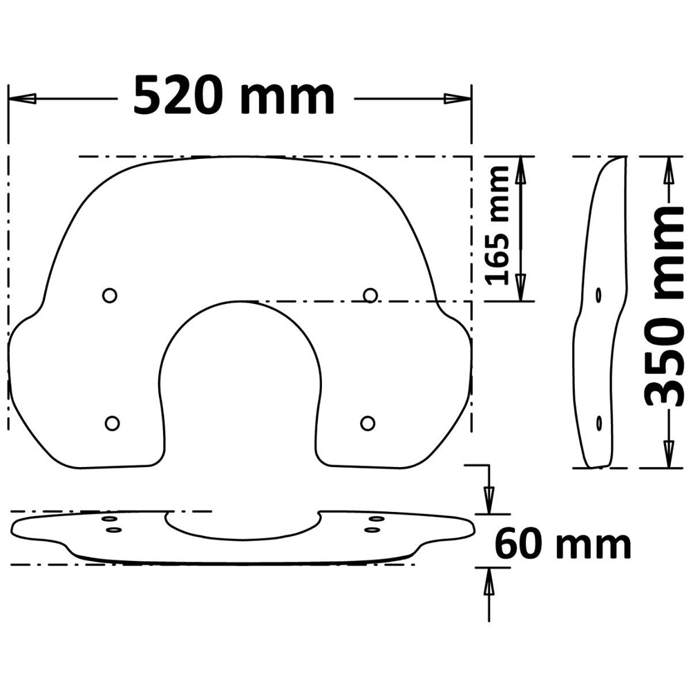 Isotta Summer Screen | Dark Smoke | Vespa GTS HPE and GTS i-GET -   Pyramid Motorcycle Accessories