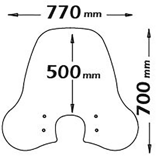 Isotta High Screen | Clear | Vespa 946 -   Pyramid Motorcycle Accessories