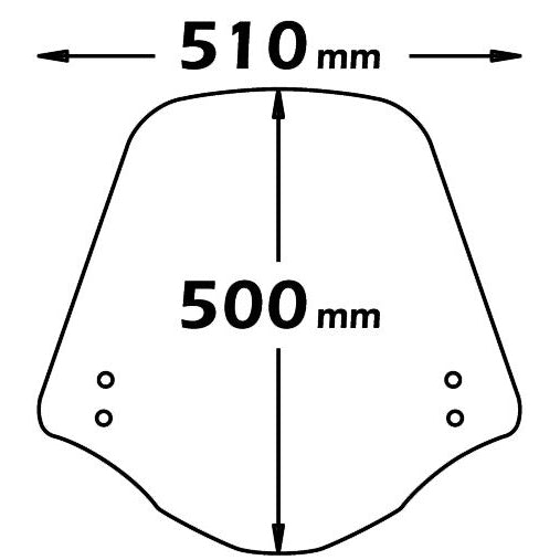 Isotta High Screen | Light Smoke | Piaggio Liberty S -   Pyramid Motorcycle Accessories