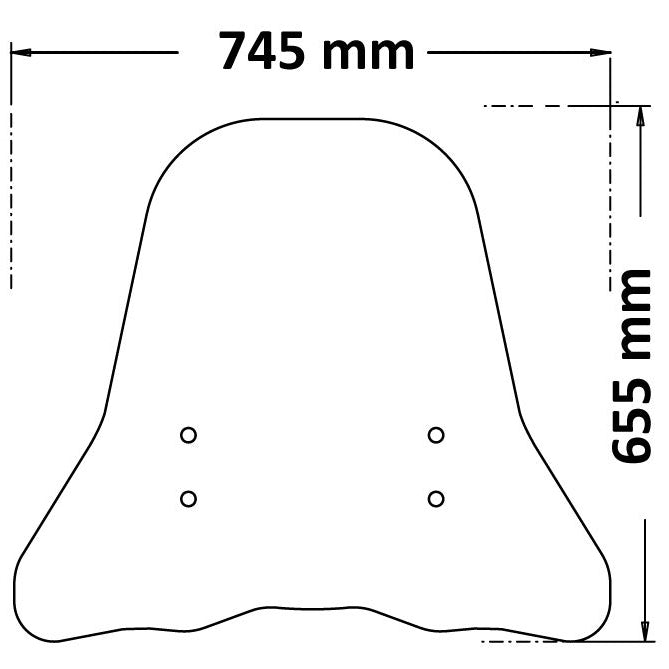 Isotta Screen | Clear | Piaggio One 2021> -   Pyramid Motorcycle Accessories
