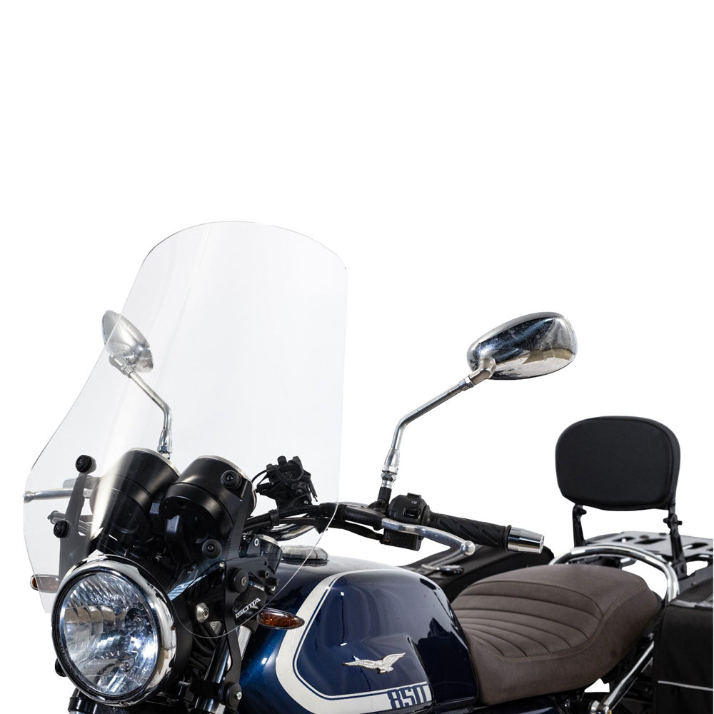 Isotta High Screen | Clear | Moto Guzzi V7 850 SPECIAL 2022>2024 -   Pyramid Motorcycle Accessories