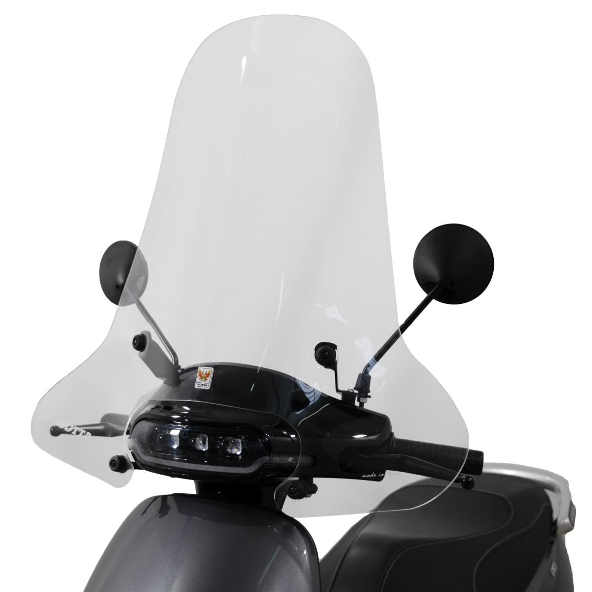 Isotta Maxi Screen | Light Smoke | Horwin EK3 -   Pyramid Motorcycle Accessories