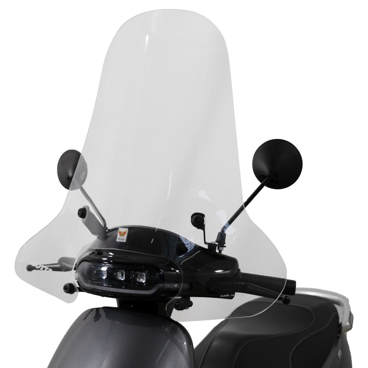 Isotta Maxi Screen | Light Smoke | Horwin EK3 -   Pyramid Motorcycle Accessories