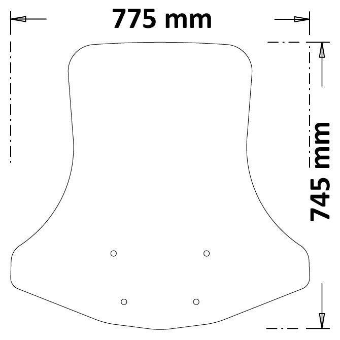 Isotta High Screen | Clear | Seat MO 125 2022> -   Pyramid Motorcycle Accessories