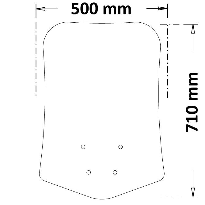 Isotta Medium Screen | Clear | Seat MO 125 2022> -   Pyramid Motorcycle Accessories