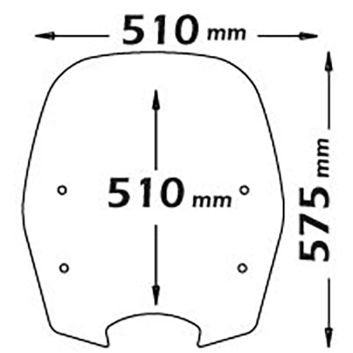 Isotta Screen | Clear | Honda SH Mode 125 2013>2020 -   Pyramid Motorcycle Accessories