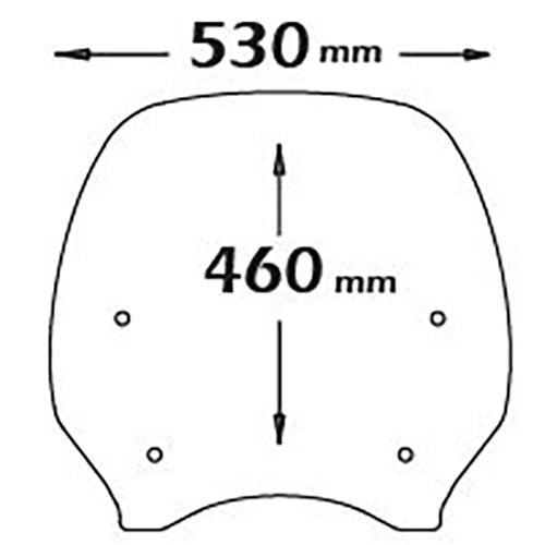 Isotta OEM Size Screen | Clear | Honda SH 300 2015> -   Pyramid Motorcycle Accessories