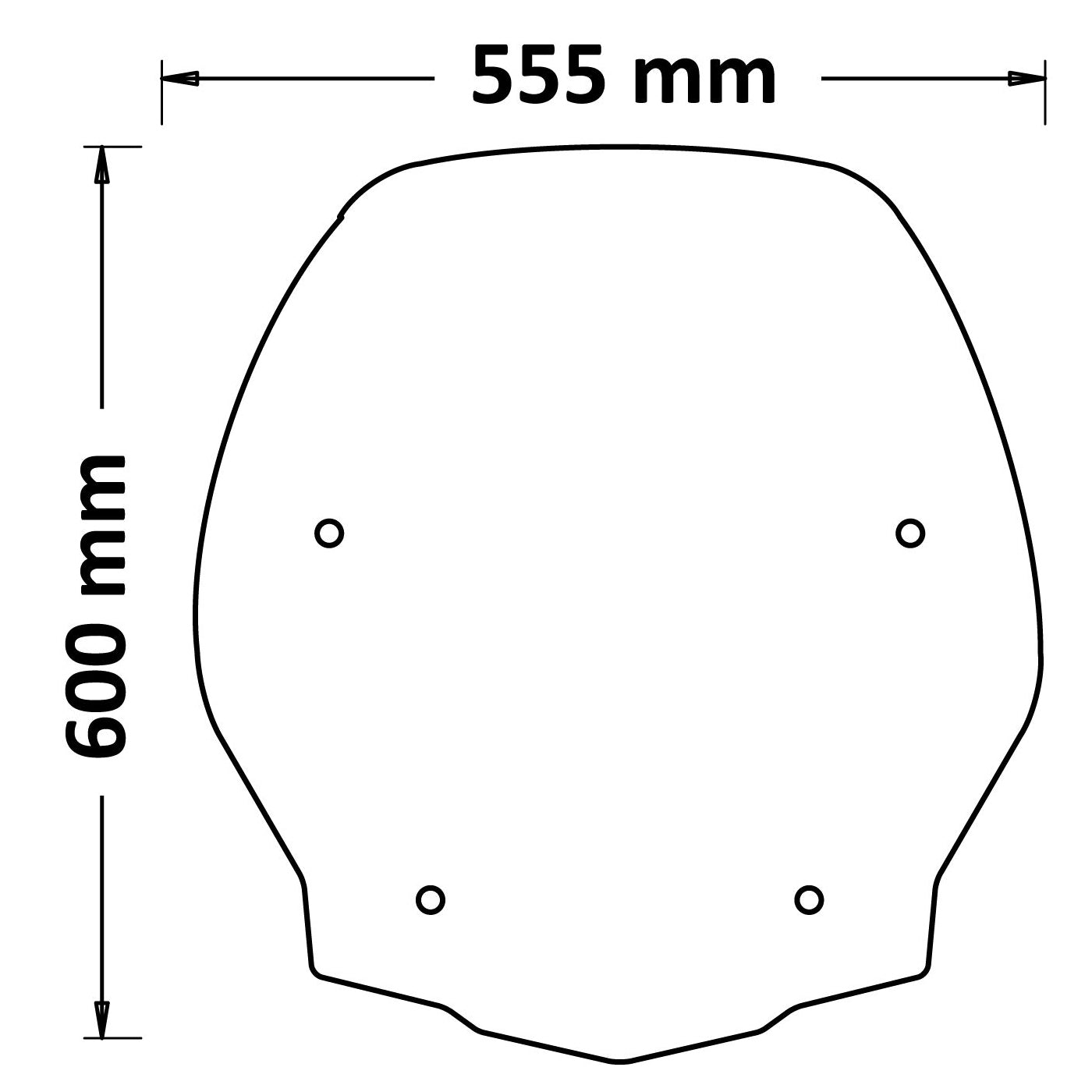 Isotta Screen | Clear | Honda SH 125i-150i -   Pyramid Motorcycle Accessories