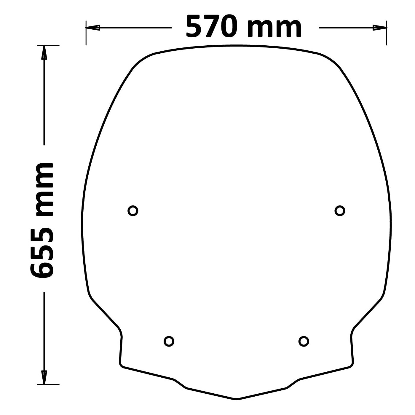 Isotta High Screen with Anti-Sun Refraction | Clear | Honda SH 125I 150I 350I -   Pyramid Motorcycle Accessories