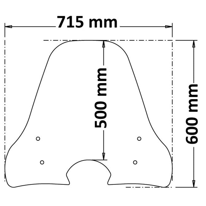 Isotta Medium Screen | Clear | Honda SH Mode 125 -   Pyramid Motorcycle Accessories