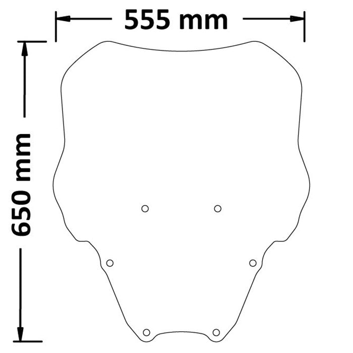 Isotta Medium Screen | Clear | Honda Forza 125 350 2021 -   Pyramid Motorcycle Accessories