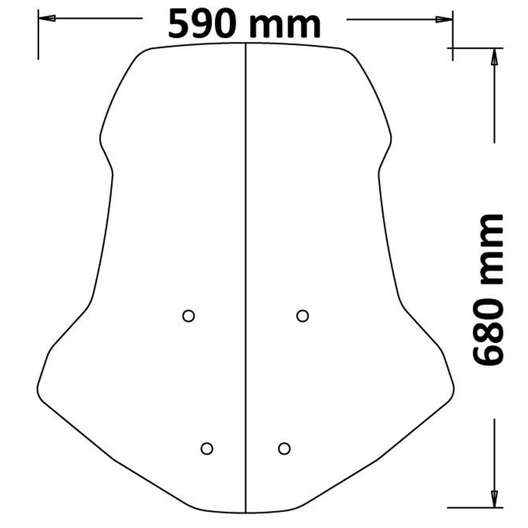Isotta Medium Screen | Clear | Honda ADV 350 2022 -   Pyramid Motorcycle Accessories