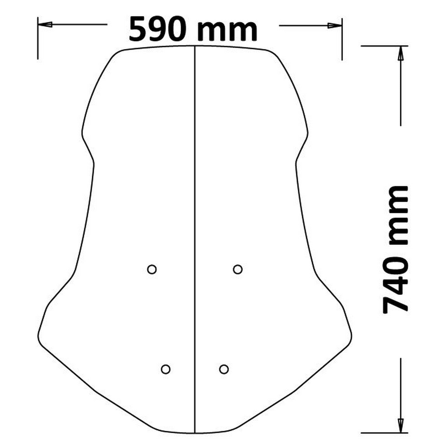 Isotta High Screen | Clear | Honda ADV 350 2022 -   Pyramid Motorcycle Accessories