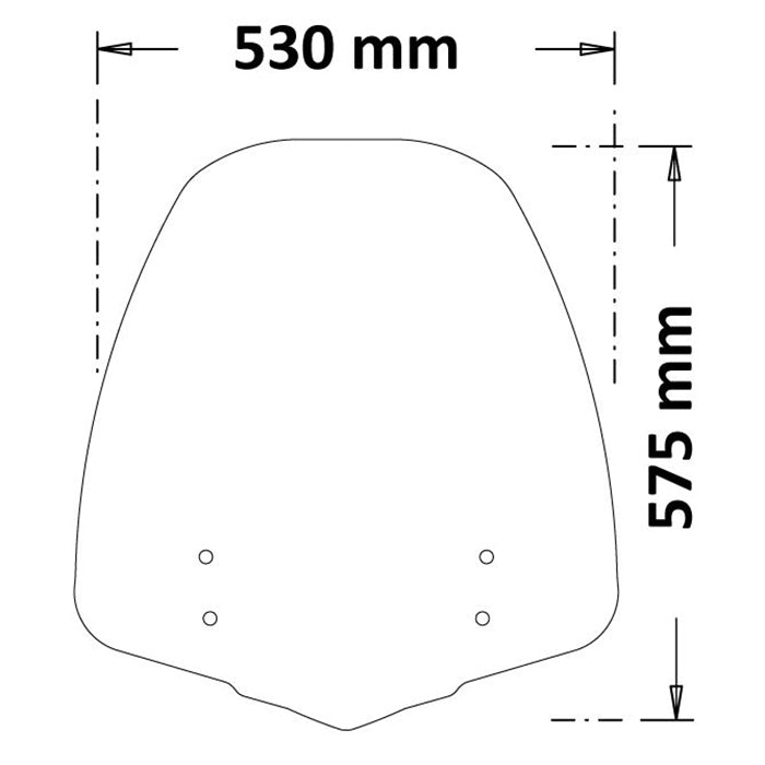 Isotta Medium Screen | Clear | Honda SH 125i / 350i 2021> -   Pyramid Motorcycle Accessories
