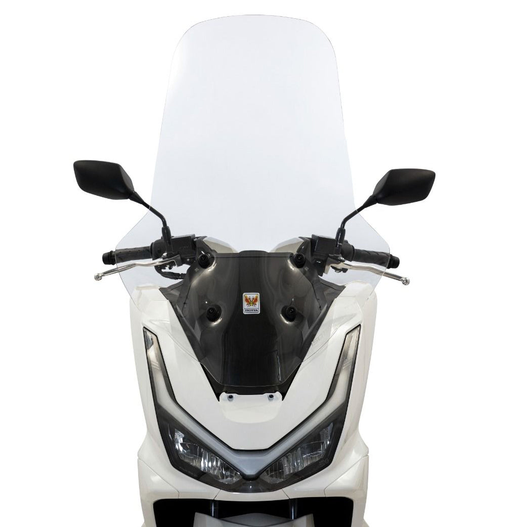 Isotta Maxi Windscreen | Clear | Honda PCX 125 -   Pyramid Motorcycle Accessories