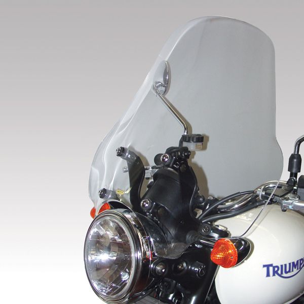 Isotta Medium Screen | Clear | Triumph - Bonneville 2008 >2012 -   Pyramid Motorcycle Accessories